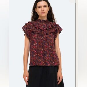 SEA New York Ilana Top Blouse Tank Size Large